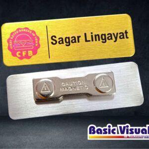 SS Gold Name Badges