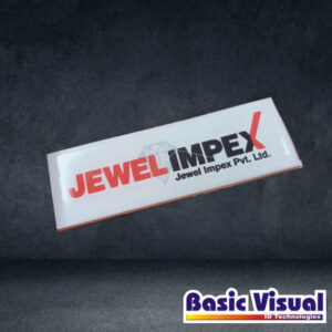 Dome PVC Business Name Badges