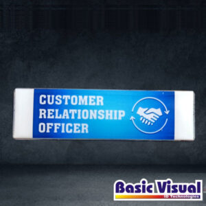 Dome PVC Hospital Staff Name Badges/Tags |1 inch X 3 inch| Full Colour digital Printed