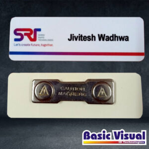 PVC White Name Badges with Magnet