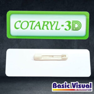 PVC White Name Badges with Pin