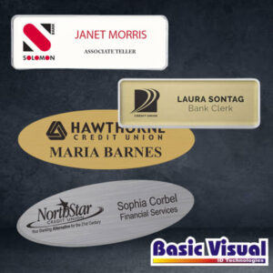 Banks and Financial Institutions Name Badges/Tags