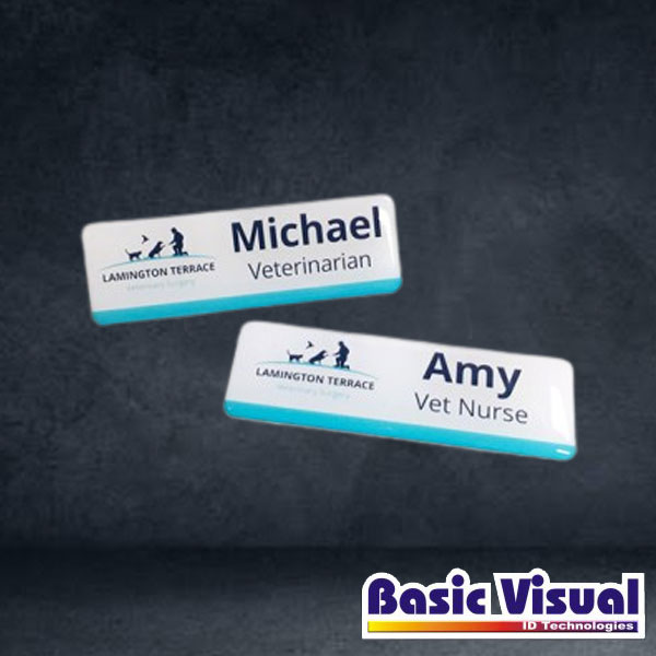 dome-pvc-advertising-name-badges-tags-1-inch-x-3-inch-full-colour-digital-printed