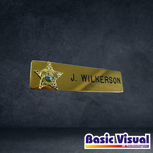 metallic-pvc-executive-name-badges-tags-gold-silver-1-inch-x-3-inch-full-colour-digital-printed