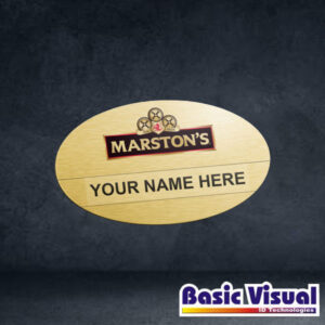 Oval Reusable Name Badges