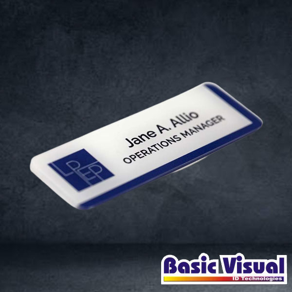 white-reusable-corporate-name-badges-tags-65-mm-x-35-mm-1-2-colour-silkscreen-print