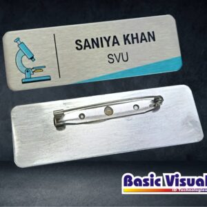 SS Name Badges/Tags for Events 1 inch X 3 inch Full Colour digital Printed